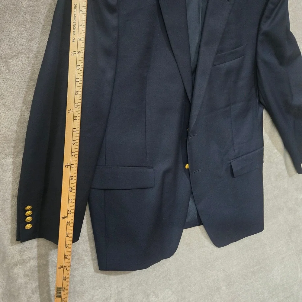 Lauren Ralph Lauren Blazer 44R Navy Wool Heritage Preppy Classic Old Money Yacht
